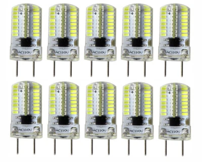 10pcs G8 G8.5 T5 Led bulb 64-3014 SMD Silicone Lamp White Light 3W 110V 120V H - Image 1 of 4