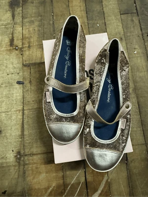 Og vintage juicy couture rose gold sequin sneakers  flats /shoes mary jane - Image 1 of 4