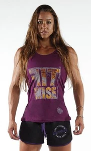Blusa para mujer Fitwise de algodón sin mangas Camisas Prendas para el torso de verano Chalecos para gimnasio de ejercicio - Imagen 1 de 2