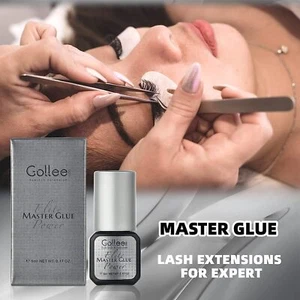 Gollee Pro Super Fast Lash Glue Strong Adhesive For Volume Eyelash Extensions - Picture 1 of 6
