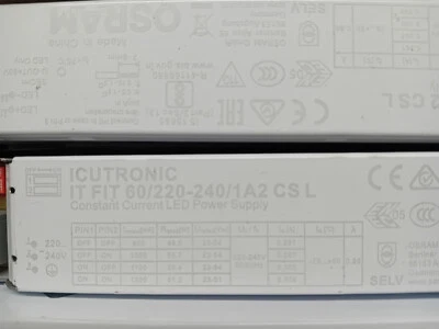 Constant Current Driver OSRAM ICUTRONIC - IT FIT 60/220-240/1A2 CS L - Image 1 of 2
