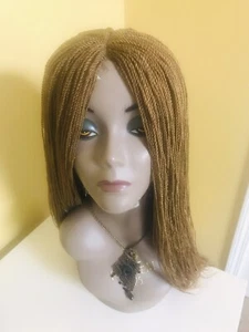 African Nigeria Handmade Hand Braided Micro Twist Wig Handmade Light Brown Color - Picture 1 of 11