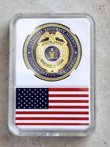 NSA US National Security Agency Special Agent DOD Challenge Coin with case - Picture 1 of 2