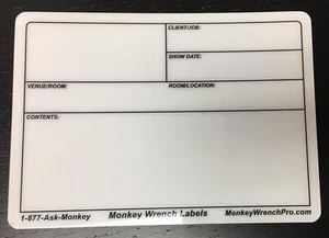 Road Case Label 6" X 8.25" (Pack of 24) - Picture 1 of 1