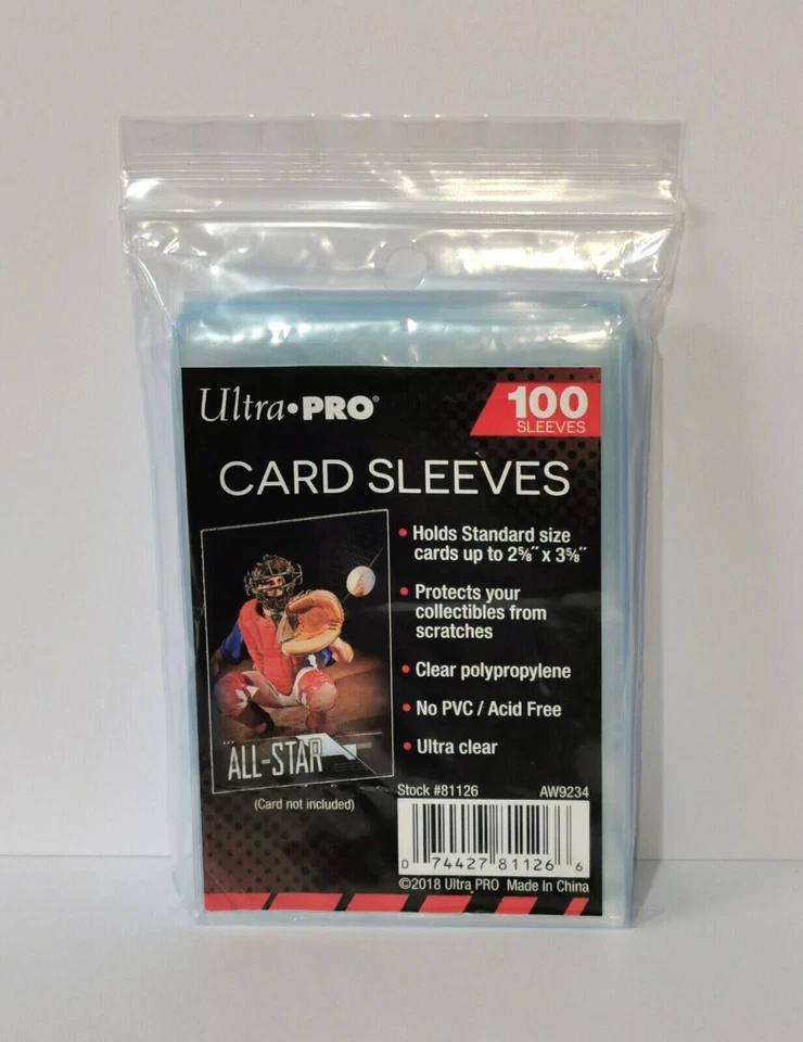 100 Ultra Pro Soft Sleeves Standard Size (NEW) Clear & PVC/Acid free Yu-Gi-Oh! - Immagine 1 di 1