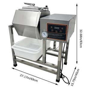 110V 38L Fully Automatic Vacuum Meat Pickling Machine Tumbler Marinator - Picture 1 of 15