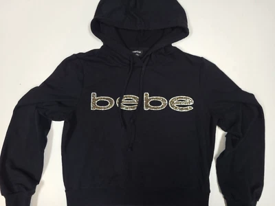 复古 Bebe 套头帽衫闪亮 Y2K 轨道夹克运动衫多汁水钻 — 第 1/4 张图片