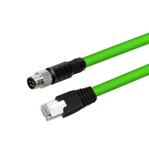 M8 4pin A Code Male to RJ45 Cable 4pin M8 Ethernet Cable Water Resistant - Picture 1 of 3