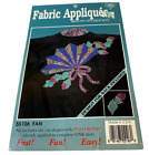 FAN Iron-On Applique Kit From WhatsNew  Bow Flowers Purple Green