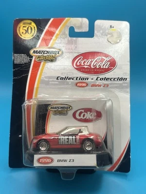 Matchbox Collectibles Coca-Cola 1996 BMW Z3 – 50th Anniversary – NIP - 1:64 - Image 1 of 4