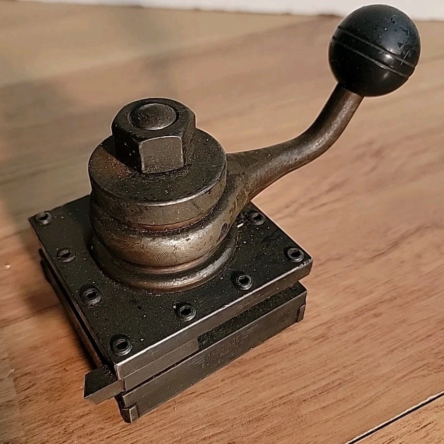 De colección HARDINGE Modelo STD CUADRADO 3" Cuatro Vías TORNO Torreta Herramienta Poste Soporte Foto 1 de 4