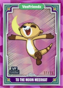 VeeFriends 2025 cromo a la luna suricata refractor rosa #/75 - Imagen 1 de 2