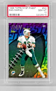 Topps Mystery Finest Football 1998 #M2 Hof Dan Marino PSA 10 Low Pop Dolphins - Imagen 1 de 5