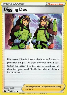 2023 Pokémon Crown Zenith #126/159 Digging Duo - Image 1 of 3