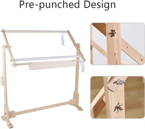 Cross Stitch Stand, 5 Adopted Height Level Adjustable Embroidery Frames and Stan - Afbeelding 1 van 5