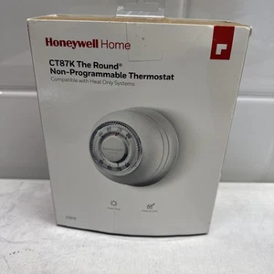 HONEYWELL HOME CT87K ROUND NON-PROGRAMMABLE THERMOSTAT - 1H SINGLE STAGE HEATING - Picture 1 of 4