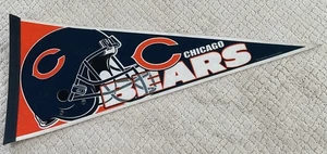 🔥🔥🔥 Vintage Chicago Bears 30” Sports Pennant NFL Football 🔥🔥🔥 - Picture 1 of 12