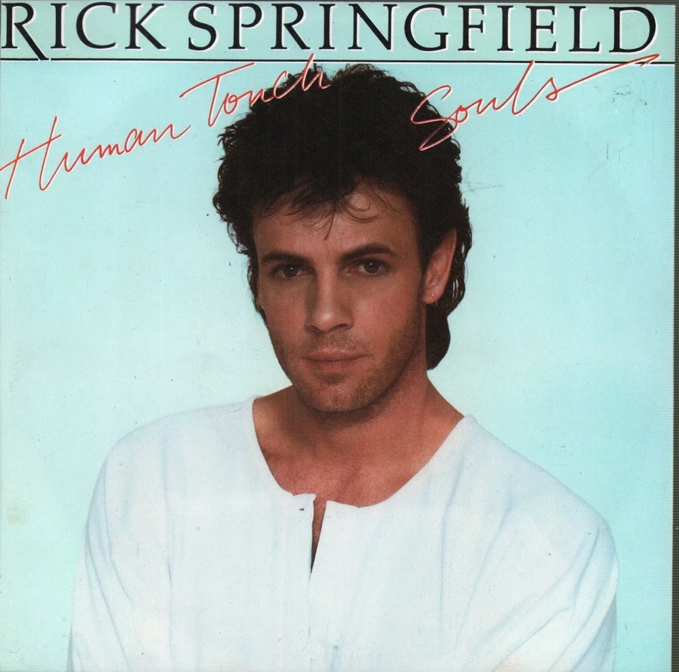 Rick Springfield Human Touch 7" vinyl UK Rca 1983 paper label design 7" in pic - Image 1 of 3