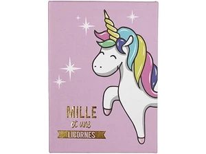 Bloc de notas adhesivas - 10 blocs formas adhesivas, Diseño Unicornio, Rosa - Imagen 1 de 5