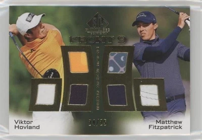 SP GAME USED GOLF FRONT 9 TRIPLE RELIC VIKTOR HOVLAND MATTHEW FITZPATRICK /25 - Image 1 of 2