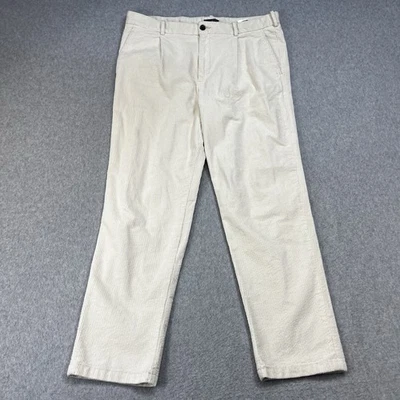 Pantalones de pana H&M para hombre 36 (se adapta a 38x30) crema calce regular pantalones elásticos holgados Foto 1 de 4
