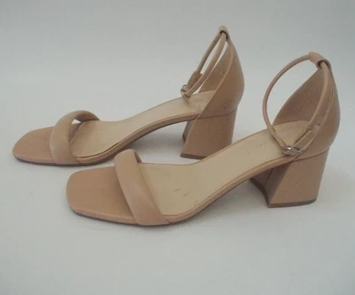 Sandalias de tacón NINE WEST tostadas con correa al tobillo de 2,5" talla 8 M Foto 1 de 4