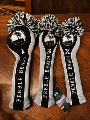 BACK NINE PEBBLE BEACH 1919 TOUR evolution Head Cover by Back 9 Nine - NEW - pick1 - X,1,3