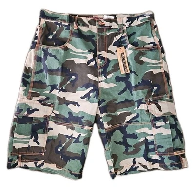 Pantalones Cortos Carga JNCO Indicator Camuflados Nuevos con Etiquetas Para Hombre 42W Foto 1 de 4