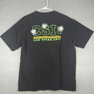 Y2K CSI Men's T-Shirt XL Las Vegas Unit Crime Scene Investigation TV Show - Picture 1 of 8