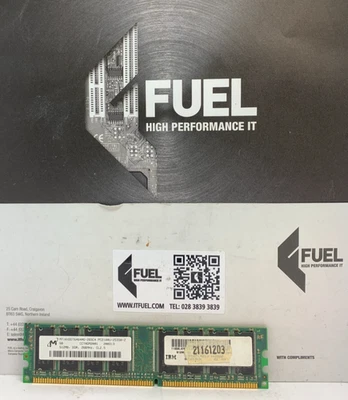 Micron  512MB  DDR ram memory module  PC-2100  -  MT16VDDT6464AG-265C4 - Image 1 of 3