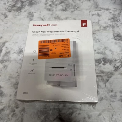 Honeywell CT53K Non-Programmable Thermostat 750 mV Millivolt compatible SEALED - Image 1 of 2