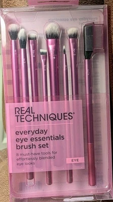 Real Techniques Profi Augen Make-up Pinselset, 8-teilig, synthetisch NEU - Bild 1 von 2