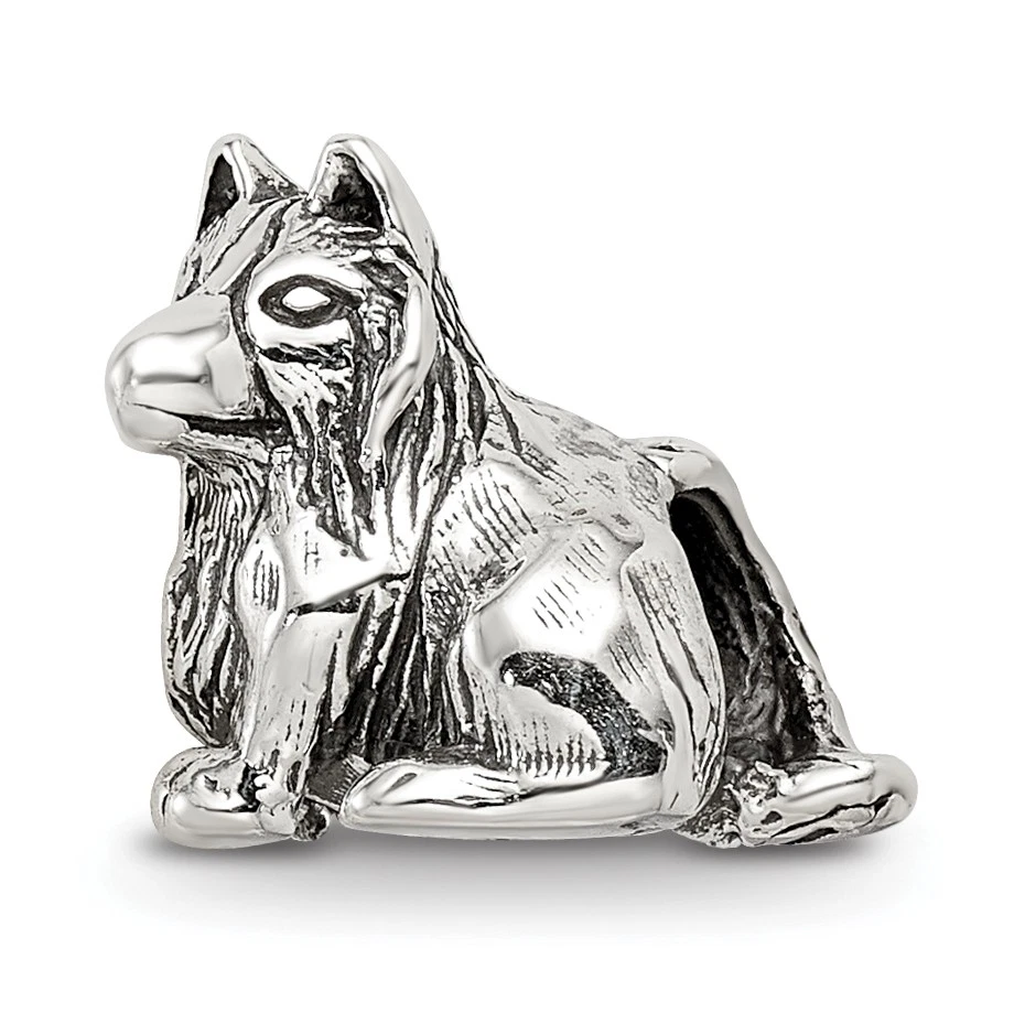 Sterling Silver Reflections Shetland Sheepdog Bead Qrs1782