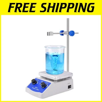 Magnetic Stirrer Hot Plate Mixer - 520°F Heating, 1000ml Capacity, 2000 RPM - Image 1 of 4