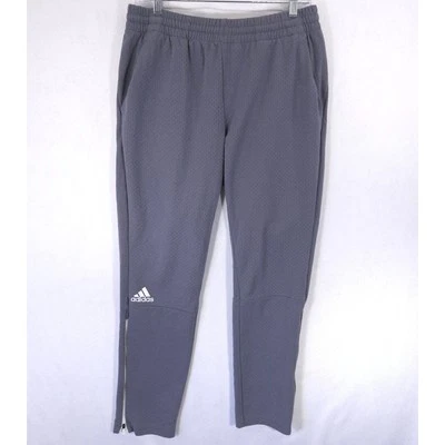 Pantalones deportivos Adidas para hombre M gris edición del equipo Climalite cremallera tobillo gimnasio entrenamiento correr correr Foto 1 de 4