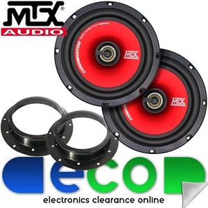 MTX 16cm 480 Watts 2 Way Front Door Speakers+Brackets fit VW Transporter T5.1 - Picture 1 of 1