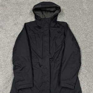 LL Bean Jacket Women Small Petite Lined Outdoor Zip Winter Heavy Parka Hooded - Picture 1 of 12