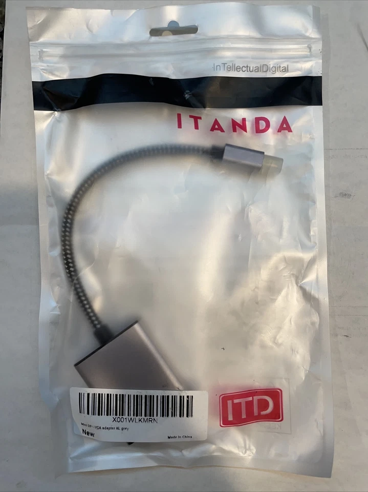 Itanda ITD Mini DisplayPort DP to VGA Female Video Display Cable Adapter New - Image 1 of 4