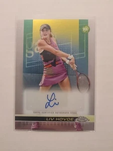 Autógrafo de tenis cromado Topps Liv Hovde RC #TCA-LHE 2024 automático - Imagen 1 de 2