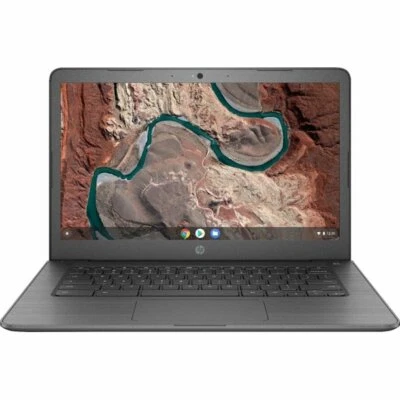 NEW HP 14-db0013dx Touchscreen Chromebook: AMD 1.6GHz/4GB/32GB/14-in/Gray - Image 1 of 2