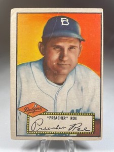 1952 Topps Baseball Preacher Roe #66 Brooklyn Dodgers