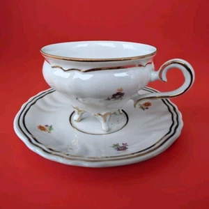 1924-1947 Weimar Carstens Sammeltasse Mokka Mocca Gold Blumen Grün Orange Lila - Bild 1 von 19