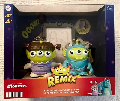 Juego de figuras Disney Pixar Alien Remix Monster's Inc Boo's Door Sulley #44 Boo #45 Foto 1 de 4