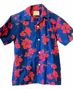 Vintage UI-Maikai Hawaiian Shirt Boys Beach Aloha Casual Button - Picture 1 of 4