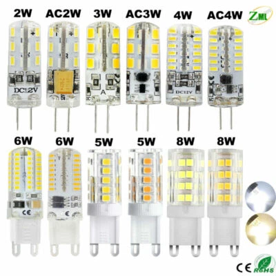 G9 G4 LED Halogen Bulb 2W 3W 4W 5W 6W 8W Capsule Light Replace  Lamp 12V / 220V - Image 1 of 4