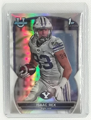 Isaac Rex 2022 Bowman Chrome University - 1st Refractor #71 - BYU Cougars - Image 1 of 2