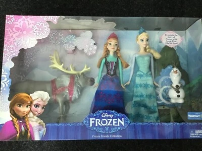  2013 Disney frozen friends collection Anna Elsa Olaf Sven set of 4 - Image 1 of 2
