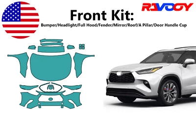 For Toyota Highlander LE XLE Limited Plat 2020-2025 Front Paint Protection Film  - Image 1 of 4