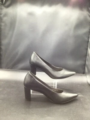 Zapatos Rose Petals by Walking Cradles para mujer 8,5 M Pamela Pump tacón de cuero negro Foto 1 de 4