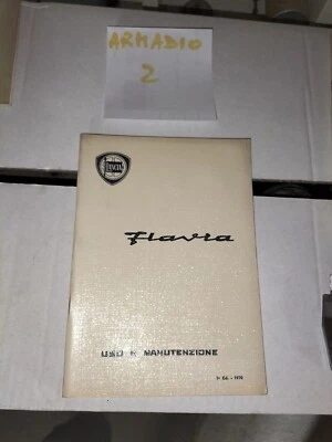 LANCIA FLAVIA USO E MANUTENZIONE - 1^ EDIZIONE - GENNAIO '70 - USATO DELL'EPOCA - Immagine 1 di 4